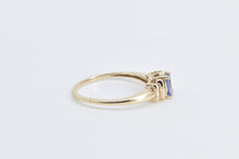 Load image into Gallery viewer, 10K Oval Tanzanite Diamond Classic Statement Ring Yellow Gold