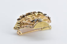 Load image into Gallery viewer, 18K Vintage Diamond Gemstone Flower Basket Bouquet Pin/Brooch Yellow Gold