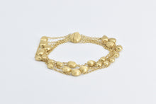 Load image into Gallery viewer, 18K Marco Bicego Jaipur Layered Chain Designer Bracelet 6.75&quot; Yellow Gold