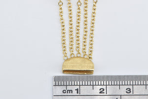 18K Marco Bicego Jaipur Layered Chain Designer Bracelet 6.75" Yellow Gold