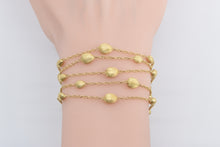 Load image into Gallery viewer, 18K Marco Bicego Jaipur Layered Chain Designer Bracelet 6.75&quot; Yellow Gold