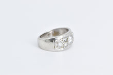 Load image into Gallery viewer, 14K 0.85 Ctw Pave Diamond Encrusted Band Ring White Gold