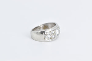 14K 0.85 Ctw Pave Diamond Encrusted Band Ring White Gold