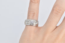 Load image into Gallery viewer, 14K 0.85 Ctw Pave Diamond Encrusted Band Ring White Gold