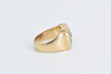 Load image into Gallery viewer, 14K 1.13 Ctw Natural Diamond Squared Statement Ring Yellow Gold