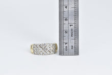 Load image into Gallery viewer, 14K 1.00 Ctw Pave Diamond Encrusted Cluster Band Ring Yellow Gold