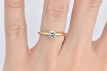 Load image into Gallery viewer, 14K 0.56 Ct Natural Diamond Solitaire Engagement Ring Yellow Gold