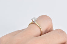Load image into Gallery viewer, 14K 0.56 Ct Natural Diamond Solitaire Engagement Ring Yellow Gold