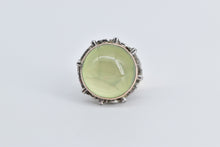 Load image into Gallery viewer, 14K 21.00 Ctw Prehnite Diamond Victorian Swirl Ring Yellow Gold