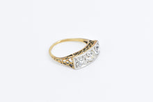 Load image into Gallery viewer, 14K 1.28 Ctw Art Deco OMC OEC Diamond Filigree Ring White Gold