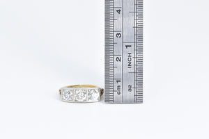 14K 1.28 Ctw Art Deco OMC OEC Diamond Filigree Ring White Gold