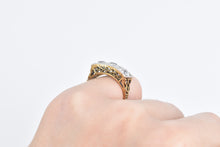 Load image into Gallery viewer, 14K 1.28 Ctw Art Deco OMC OEC Diamond Filigree Ring White Gold