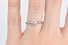 Load image into Gallery viewer, 14K 0.42 Ct Diamond Solitaire Classic Engagement Ring White Gold