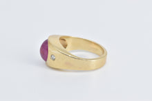 Load image into Gallery viewer, 14K 4.06 Ctw Natural Ruby Diamond Accent Band Ring Yellow Gold