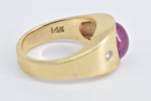 Load image into Gallery viewer, 14K 4.06 Ctw Natural Ruby Diamond Accent Band Ring Yellow Gold