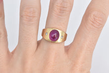 Load image into Gallery viewer, 14K 4.06 Ctw Natural Ruby Diamond Accent Band Ring Yellow Gold