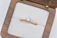 Load image into Gallery viewer, 14K 0.60 Ct Diamond Solitaire Classic Engagement Ring Yellow Gold