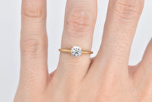 Load image into Gallery viewer, 14K 0.60 Ct Diamond Solitaire Classic Engagement Ring Yellow Gold