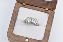 Load image into Gallery viewer, 18K 1.90 Ctw Art Deco Natural Diamond Engagement Ring White Gold