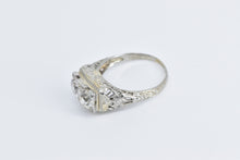 Load image into Gallery viewer, 18K 1.90 Ctw Art Deco Natural Diamond Engagement Ring White Gold