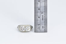Load image into Gallery viewer, 18K 1.90 Ctw Art Deco Natural Diamond Engagement Ring White Gold