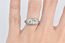 Load image into Gallery viewer, 18K 1.90 Ctw Art Deco Natural Diamond Engagement Ring White Gold