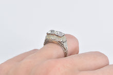 Load image into Gallery viewer, 18K 1.90 Ctw Art Deco Natural Diamond Engagement Ring White Gold