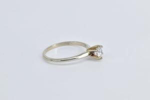 14K 0.57 Ct Natural Diamond Solitaire Engagement Ring Yellow Gold