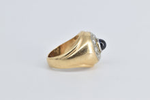 Load image into Gallery viewer, 14K 1.25 Ctw Sapphire Diamond Round Vintage Ring Yellow Gold