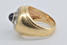 Load image into Gallery viewer, 14K 1.25 Ctw Sapphire Diamond Round Vintage Ring Yellow Gold
