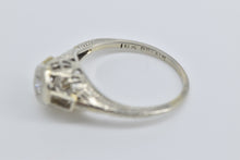 Load image into Gallery viewer, 18K Art Deco Diamond Filigree Belais Engagement Ring White Gold