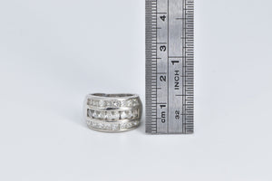 14K 2.00 Ctw Marquise Princess Diamond Band Ring White Gold