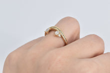Load image into Gallery viewer, 14K 0.75 Ctw Marquise Diamond Wrap Wedding Band Ring Yellow Gold