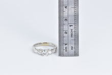 Load image into Gallery viewer, 14K 0.89 Ctw Natural Vintage Diamond Engagement Ring White Gold