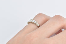 Load image into Gallery viewer, 14K 1.00 Ctw Marquise Diamond Graduated Fashion Ring White Gold