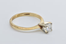 Load image into Gallery viewer, 14K 0.64 Ct Natural Diamond Solitaire Engagement Ring Yellow Gold