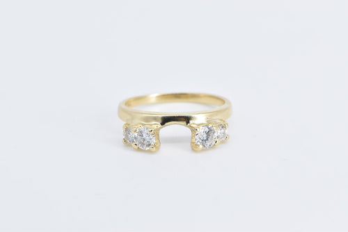 14K 0.60 Ctw Natural Diamond Wedding Band Ring Yellow Gold