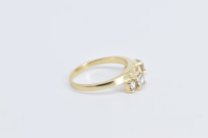 14K 0.60 Ctw Natural Diamond Wedding Band Ring Yellow Gold