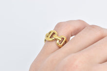 Load image into Gallery viewer, 14K Anchor Chain Link Puffy Fashion Statement Ring Yellow Gold
