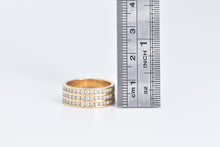 Load image into Gallery viewer, 14K 0.72 Ctw Natural Diamond Channel Row Band Ring Yellow Gold