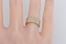 Load image into Gallery viewer, 14K 0.72 Ctw Natural Diamond Channel Row Band Ring Yellow Gold