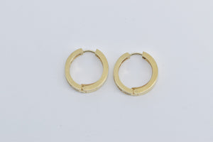 14K 2.60 Ctw Princess Natural Diamond Fashion Hoop Earrings Yellow Gold