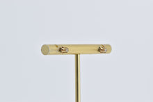 Load image into Gallery viewer, 10K Round Natural Diamond Solitaire Stud Earrings Yellow Gold