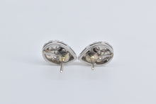 Load image into Gallery viewer, 14K 1.00 Ctw Natural Diamond Teardrop Pear Stud Earrings White Gold