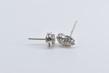 Load image into Gallery viewer, 14K 1.00 Ctw Natural Diamond Teardrop Pear Stud Earrings White Gold