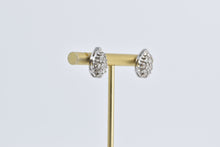 Load image into Gallery viewer, 14K 1.00 Ctw Natural Diamond Teardrop Pear Stud Earrings White Gold