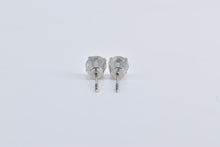 Load image into Gallery viewer, 14K 1.01 Ctw Round Natural Diamond Classic Stud Earrings White Gold