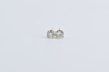 Load image into Gallery viewer, 14K 0.50 Ctw Diamond Classic Solitaire Stud Vintage Earrings Yellow Gold