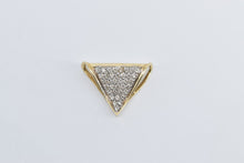 Load image into Gallery viewer, 14K 0.72 Ctw Natural Diamond Triangle Slide Pendant Yellow Gold