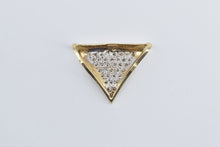 Load image into Gallery viewer, 14K 0.72 Ctw Natural Diamond Triangle Slide Pendant Yellow Gold